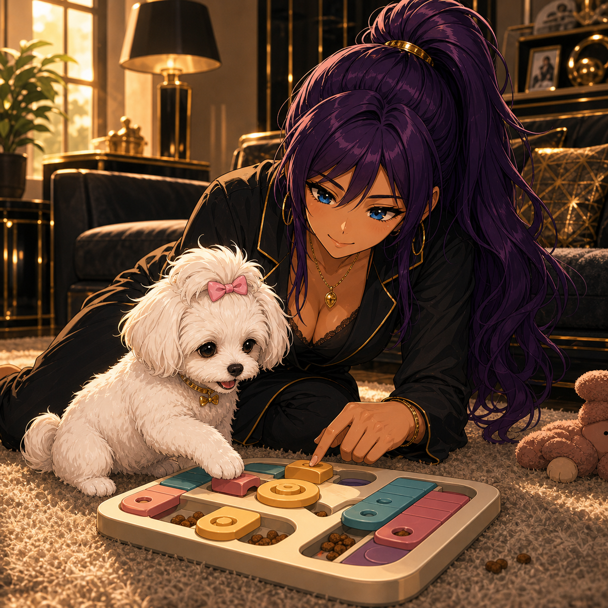 Commanding the Grid cinematic image for Outward Hound Dog Puzzle Toy