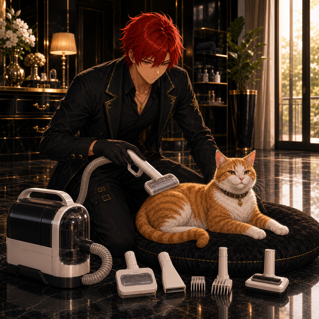 Commanding the Grid cinematic image for Original Pet Grooming Vacuum Kit