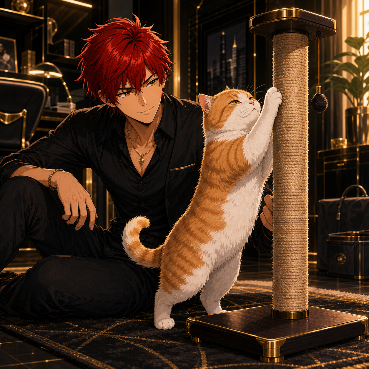 Commanding the Grid cinematic image for SmartCat Ultimate Scratching Post