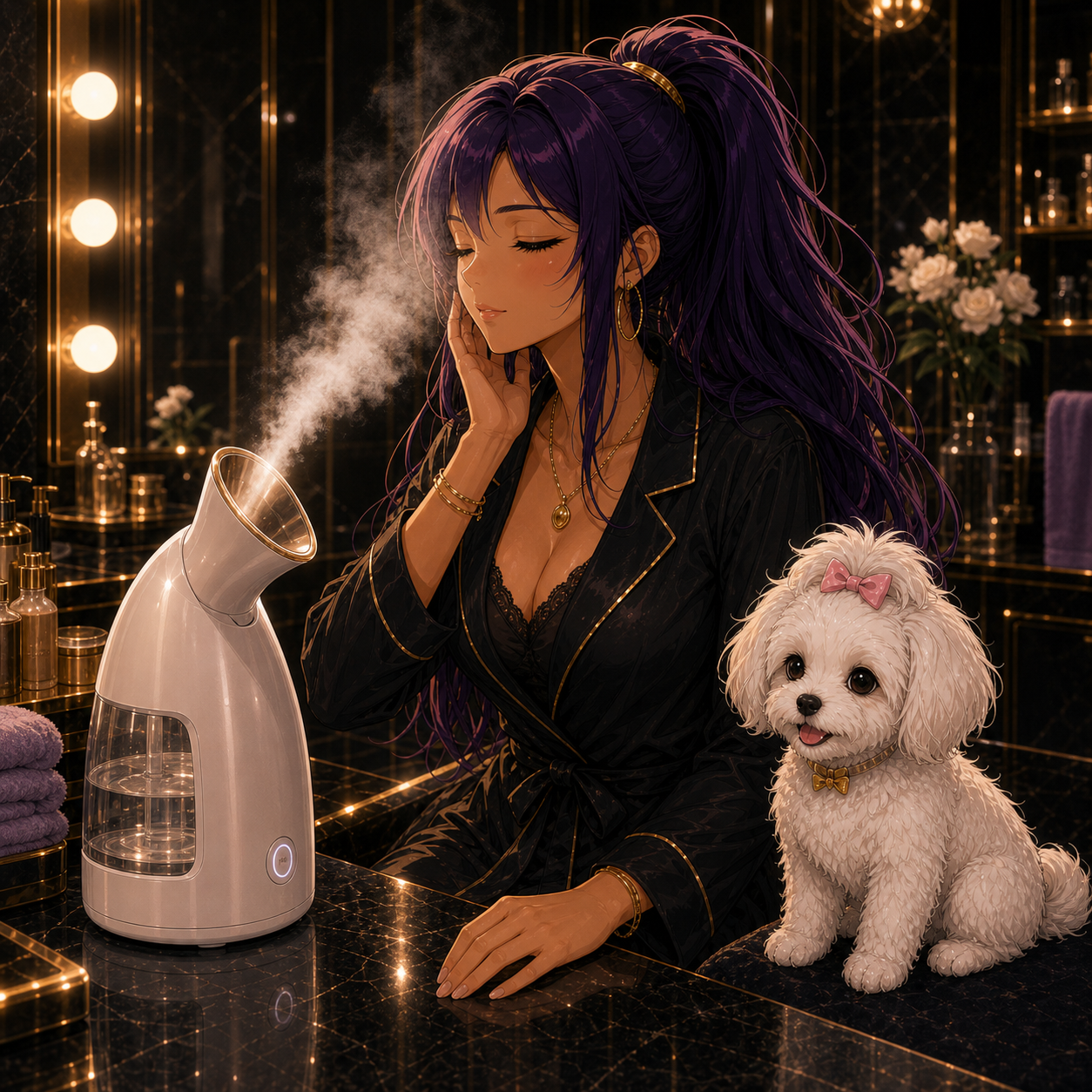 Commanding the Grid cinematic image for NanoSteamer 3-in-1 Nano Ionic Facial Steamer