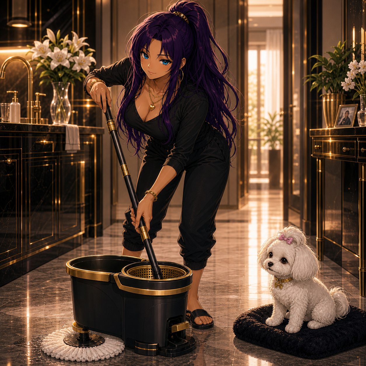 Commanding the Grid cinematic image for O-Cedar EasyWring Spin Mop System