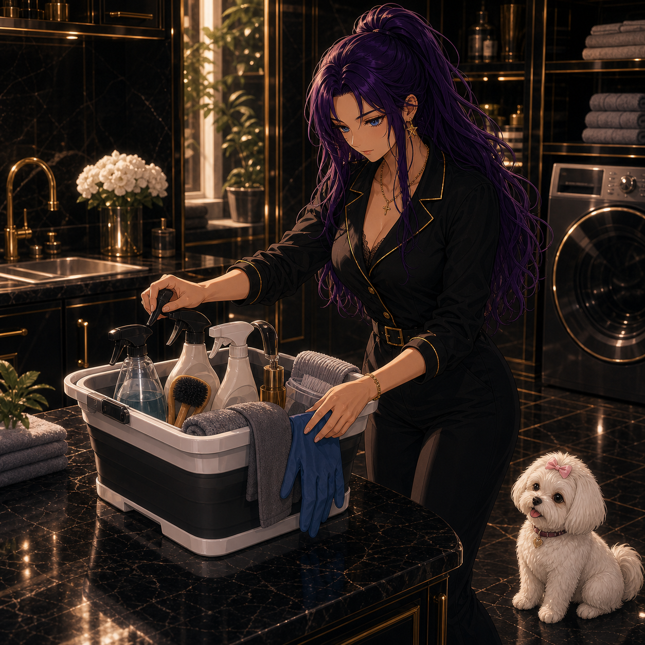 Commanding the Grid cinematic image for Collapsible Cleaning Bucket and Supplies Organizer
