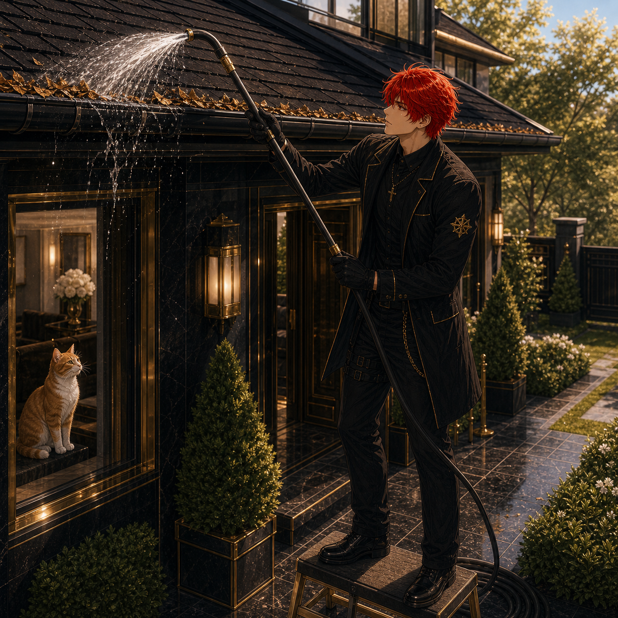 Commanding the Grid cinematic image for Gutter Cleaning Wand