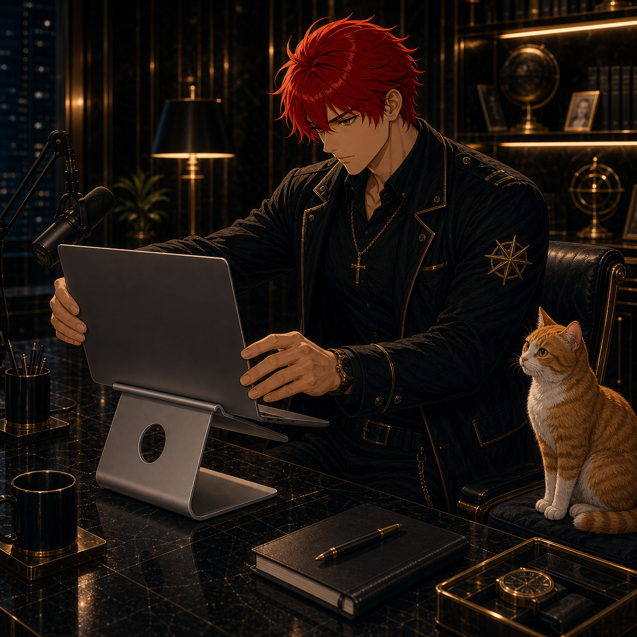 Commanding the Grid cinematic image for Rain Design mStand Laptop Stand
