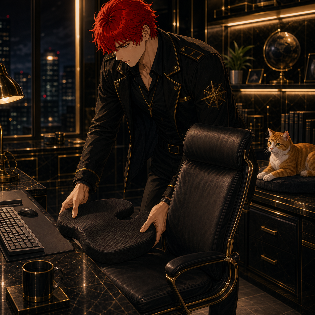 Commanding the Grid cinematic image for Everlasting Comfort Seat Cushion