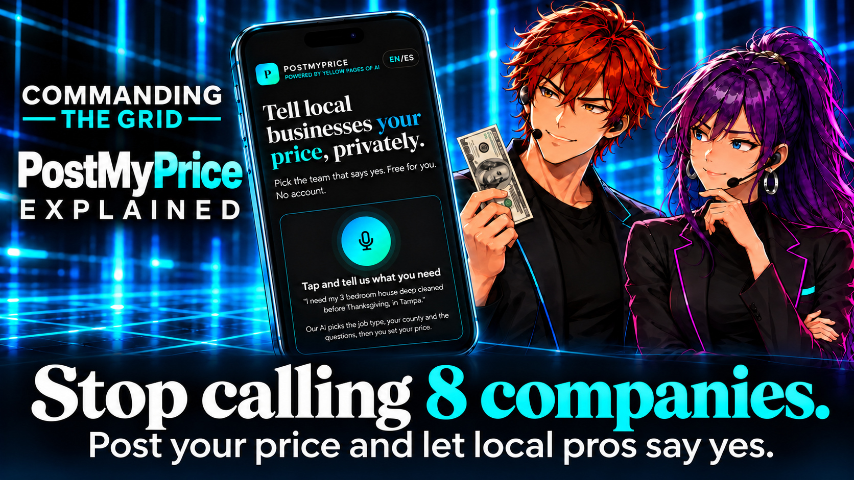 Approved cover for the PostMyPrice video presentation